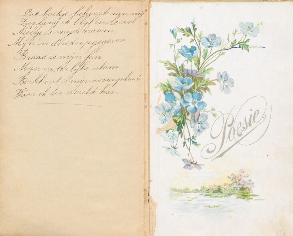 Poesiealbum van Neeltje Braas