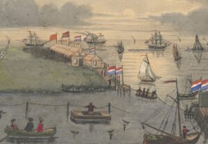 Schietwedstrijd in de buurt van Hoorn (uitgesneden).