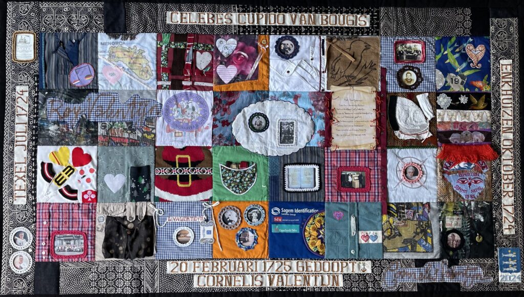 Wandkleed over de familie Valentijn