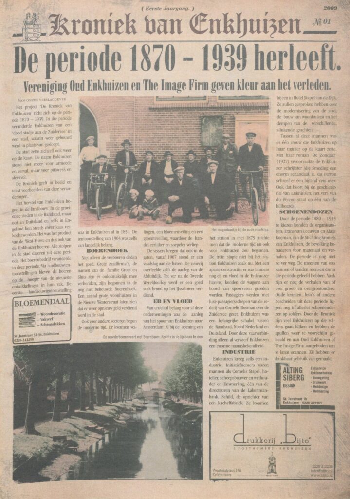 Eerste jaargang 'Kroniek van Enkhuizen'.